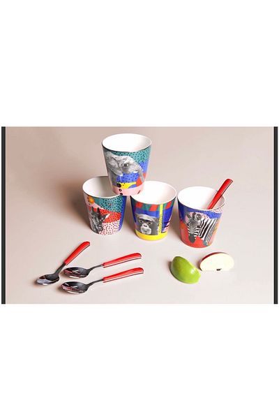 Porland Wild Life Set of 4 320cc Glasses
