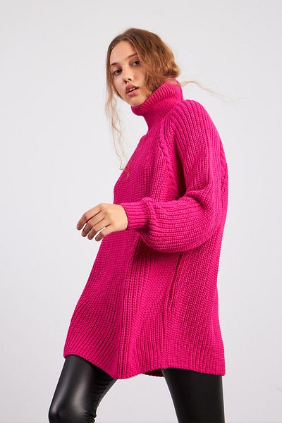 Ortaya Çık Pulover tricotat cu mâneci raglan roz