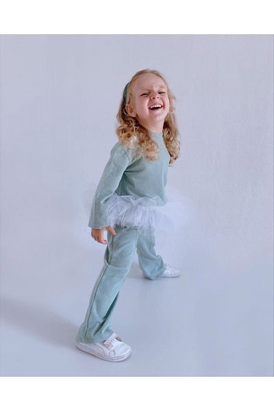 le petit sole Girl's Candy Tutu Top-bottom Set