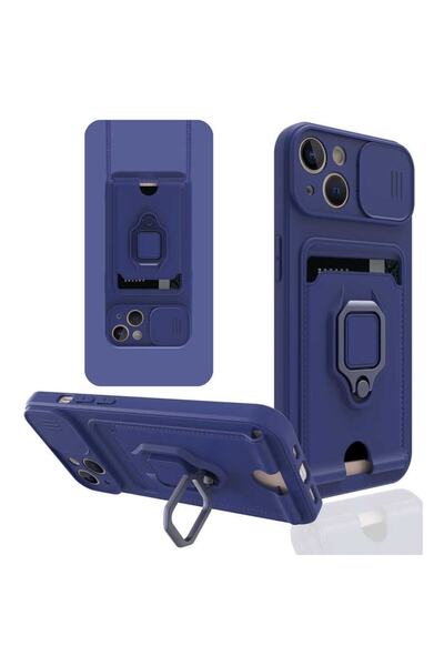 m.tk moveteck Iphone 14 Plus Uyumlu Kılıf Kamera Korumalı Kızak Lens Yüzüklü ...