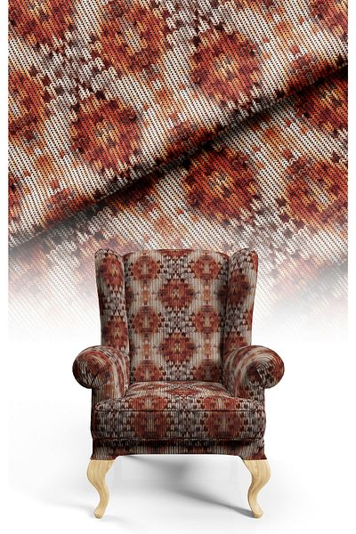 CANİLA Digital Printed Upholstery Sofa Fabric, Throw Pillow, Cushion Covering. Premium Fabric