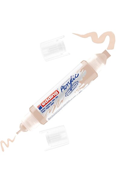 Edding قلم ماركر أكريليك 5400 برأس مقطوع على الوجهين بيج N:255