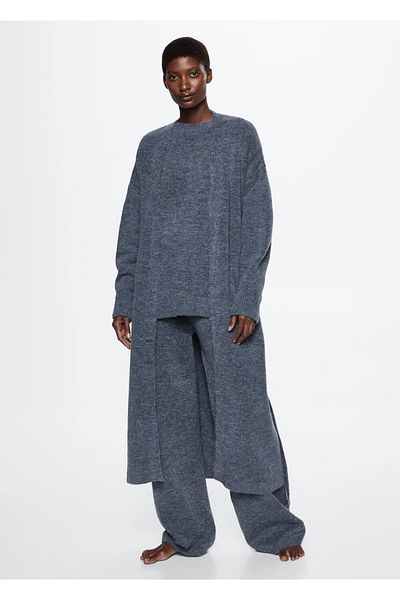 MANGO Woman Dzianinowy kardigan oversize