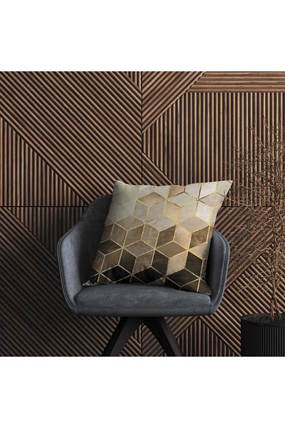 stellahomes Sárga mozaik kétoldalas nyomtatott 43x43 és 30x50 párna párnahuzat készlet 6 darabból