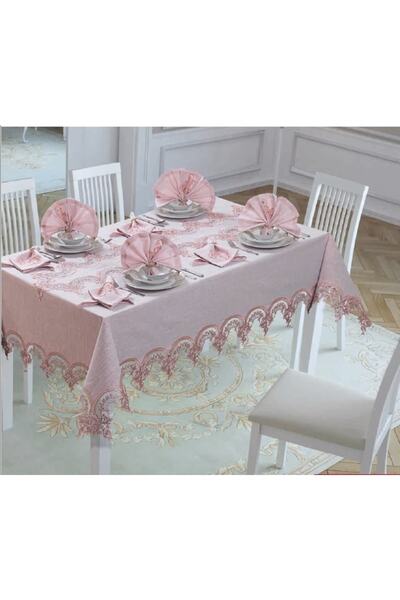 Finezza Set de veselă din țesătură Ahsen Dantelli Etamine 8 buc. 170x230 Cm 1...