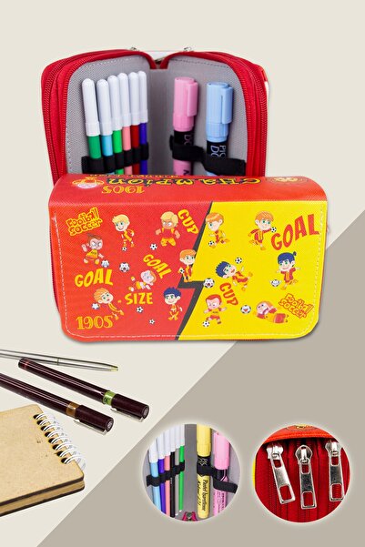 Size Kalem Kutusu Tarfatar Kawaii Desen Orginazer Üç Bölmeli (kalemlik)