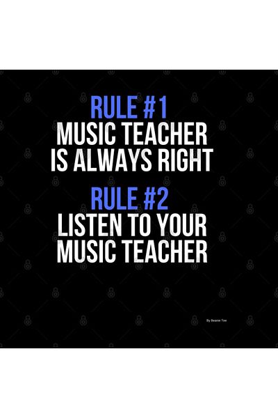 Pixxa Music Teacher - Music Teacher Rules Mug