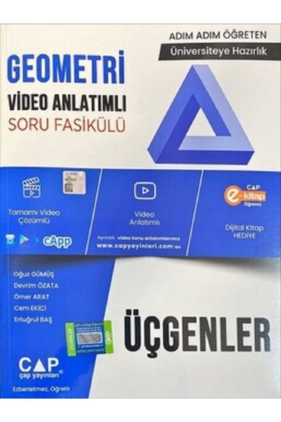 Çap Yayınları Üniv. Haz Geometri Konu Anlatımlı Soru Bankası Üçgenler