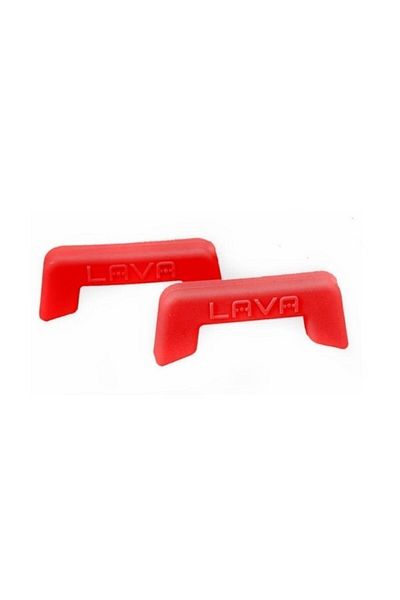 Lava Heat Resistant Silicone Handle, Compatible with Pots and Handled Products, 2 Pieces Red