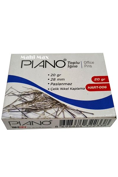 Mahi Max 20Gr 28mm Stainless Steel-Nickel Piano Finish - 3 Pack Bulk Needle