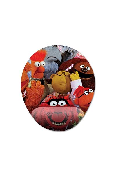 Pixxa نموذج لوحة ماوس دعم المعصم Muppet Show - 1 بيضاوي