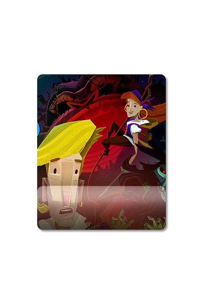 Pixxa نموذج لوحة الماوس Return To Monkey Island مع دعم المعصم - 1