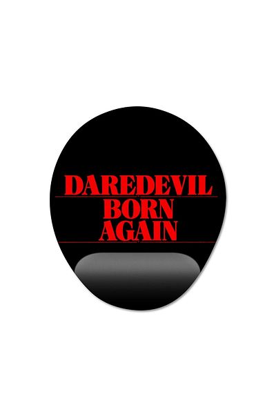 Pixxa نموذج لوحة ماوس Daredevil مدعوم المعصم - 3 بيضاوي
