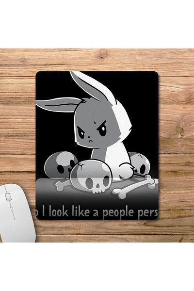 Pixxa Do I Look Like A People Person - نموذج لوحة ماوس مدعوم بالكاحل أنا لا أحب البشر - 1