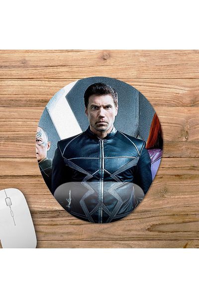 Pixxa نموذج لوحة ماوس يدعم المعصم من Inhumans - 1 بيضاوي