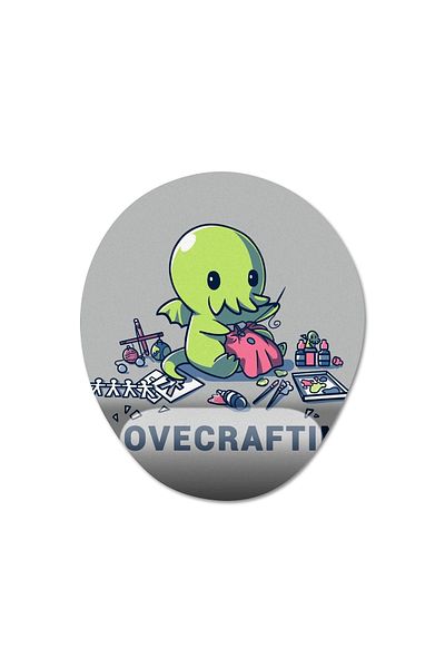 Pixxa نموذج لوحة ماوس يدعم المعصم من I Lovecrafting Cthulhu Lovecraft - 1 بيضاوي