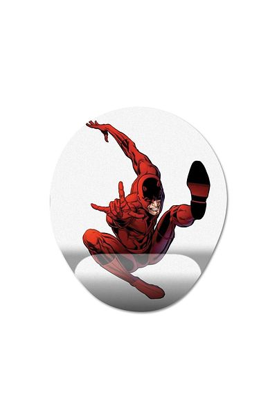 Pixxa موديل لوحة ماوس لدعم المعصم من Daredevil - 4 بيضاوي