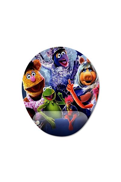 Pixxa نموذج لوحة ماوس دعم المعصم Muppet Show - 2 بيضاوي