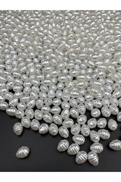 Hedef Bijuteri 25 جرام أبيض اللون 10x7 مللي متر فاخر مطلي بدون شكل باروكي شبه...