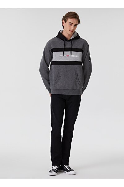 Lee Cooper Gregory Чоловічий худі з капюшоном Антрацит