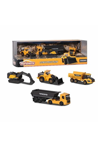 Simba Majorette Set 4 Masinute Metalice Volvo 7.5Cm