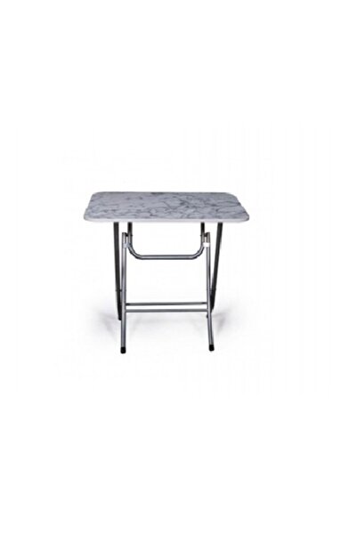 Genel Markalar Katlanır Masa Mermer Desen 50x80 Cm