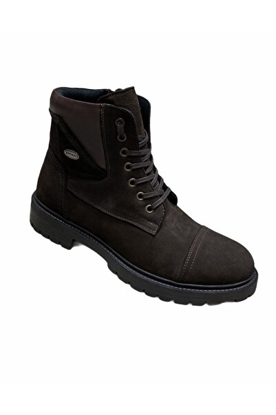 ayakuydur Erkek Kahverengi Deri Bot