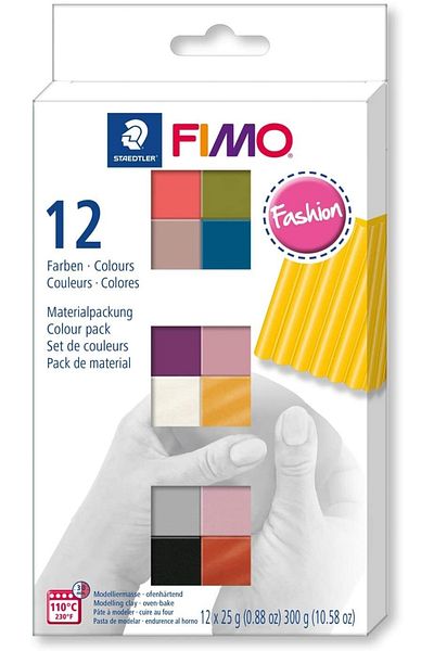 Staedtler Fimo Soft Fashion Modeling Clay Set 12 Pieces