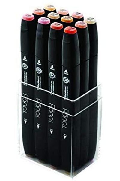 Bigpoint Touch Twin Marker 12 Piece Set Skin Tones