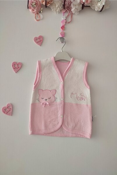 dubi baby Nazlı Baby Kedi Papyonlu Tonton Yelek