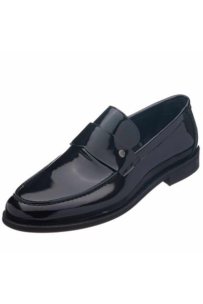 İriadam Kd0695 Black Patent Leather Neolite Sole High Quality Leather Men's Shoes