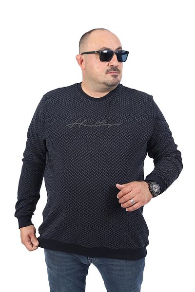 MocGrande Plus Size Sweat Heritage 22725-σκούρο μπλε
