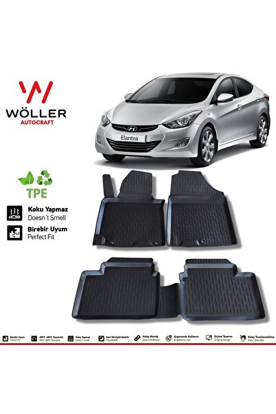 wöller Hyundai Elantra Paspas 2011 2015 Arası 3d Havuzlu Paspas