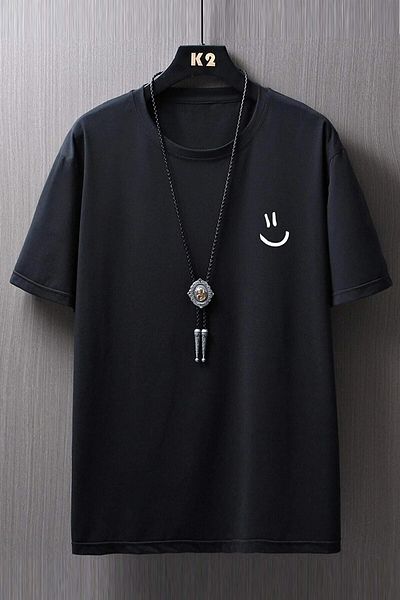 MODAGEN Unisex tričko s potiskem Smile Oversize