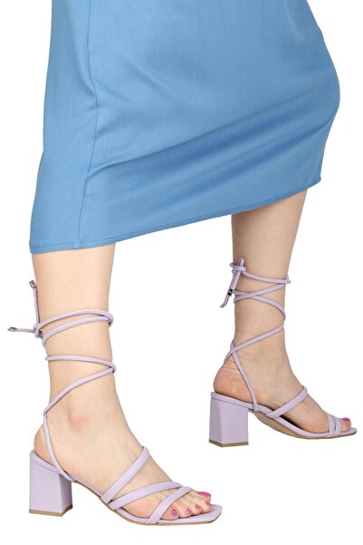 Modabuymus Lilac Daily Heeled Sandals - Fascınatıon