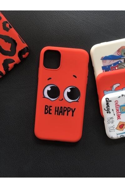 izzytech حافظة هاتف آيفون 11 مع حماية للكاميرا، موديل برتقالي داكن، نمط Be Ha...