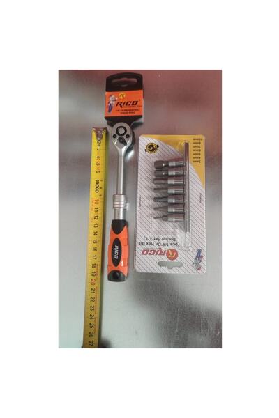Genel Markalar Rico Uzatmalı Cırcır Kolu 1/4 Lokma Kolu Ve 1/4 Lokma Torx Set...
