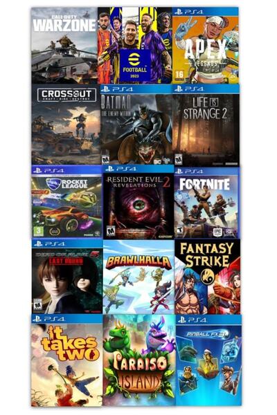 F5Bilgisayar Ps4 500gb + 2 Kol + 15 Dijital Oyun + 12 Ay Garantili Teshir Ürün