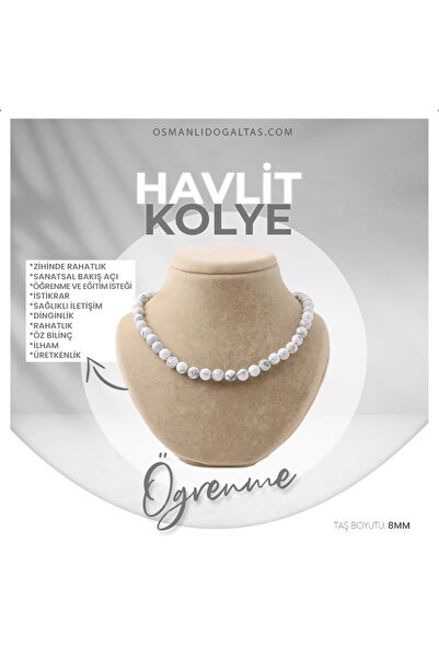 OSMANLI DEĞERLİ TAŞ قلادة حجر هافليت طبيعي معتمدة 8 مم، M519