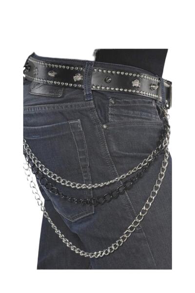 targay Kovboy Tokalı Gothic Punk Metallica Tarzı Zımbalı Kemer