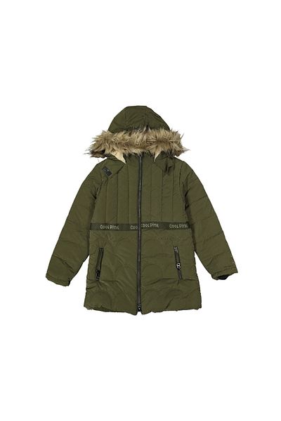 COOL PINK Girl 10/13 Years Striped Coat