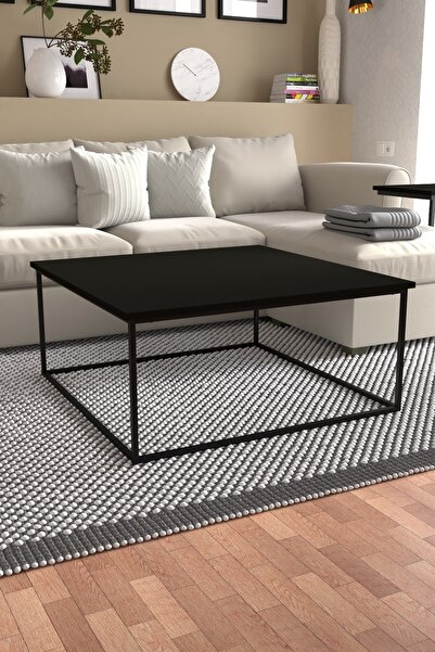 KODIGU Martina Orta Sehpa | Siyah | 90x90x40 Cm