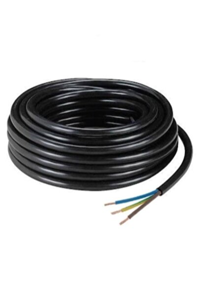 Çağrı 100 Metre 3 X 2.5 Mm Cca Ttr Çok Telli Elektrik Kablosu Siyah Renk