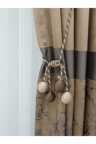 FAONN Modern Sarım 4 Toplu Braçol Kornışe Takmatik Ipli Tavan Perde Aksesuarı...