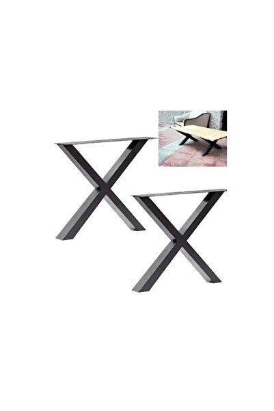 İlgi Trafik Sehpa Ayağı Bank Bench Ayağı 40x30 cm Siyah 1 Takım