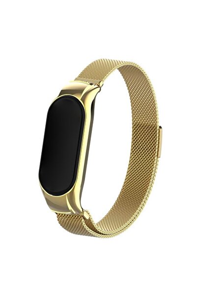 Microsonic Xiaomi Mi Band 7 Milanese Loop Kordon Gold