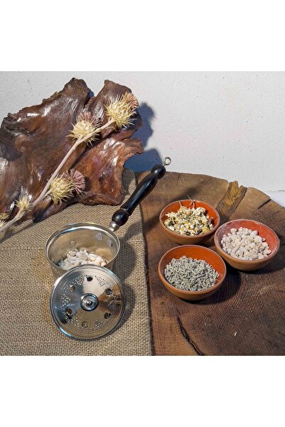 Lara Karma Bakır Ahşap Kulp Detaylı Reçine Tütsülük