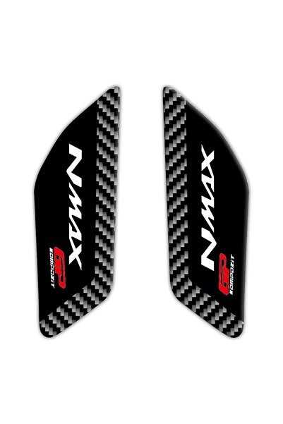 GP KOMPOZİT Yamaha Nmax 125-155 2015-2020 Uyumlu Yan Pad Seti Siyah-karbon