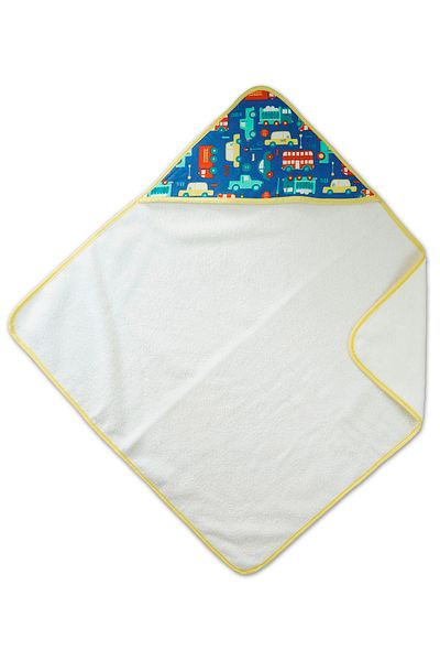 Alpar Tekstil 100% Cotton Soft Baby Boy Bath Towel Swaddle 75*75cm / Traffic