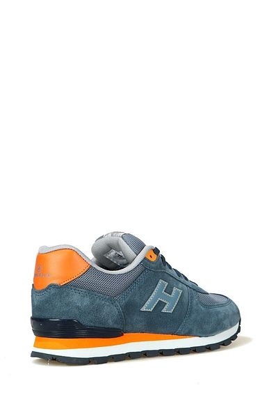 Hammer Jack Peru 10219250 G Denim Blue-orange Sneaker Men's Genuine Leather Sports Shoes